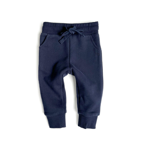 Little Bipsy Embroidered Jogger - Navy, Little Bipsy Collection, cf-size-12-18-months, cf-size-2t-3t, cf-size-6-12-months, cf-type-joggers, cf-vendor-little-bipsy-collection, LBSS23, Little B