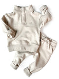 Little Bipsy Embroidered Jogger - Ivory, Little Bipsy Collection, cf-size-18-24-months, cf-size-4t-5t, cf-size-5t-6t, cf-size-6-12-months, cf-type-joggers, cf-vendor-little-bipsy-collection, 