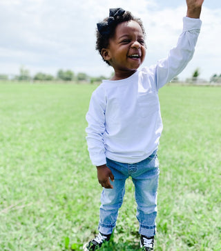 Little Bipsy Denim - Light Wash, Little Bipsy Collection, cf-size-18-24-months, cf-type-bottoms, cf-vendor-little-bipsy-collection, Distressed Denim, Gender Neutral, JAN23, Jeans, Light Wash 