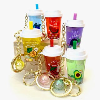 bcmini Double Cover Fruit Cup Charm Keyring, BCMINI, bcmini, Fruit Cup, Keychain, Stocking Stuffer, Stocking Stuffers, Keychain - Basically Bows & Bowties
