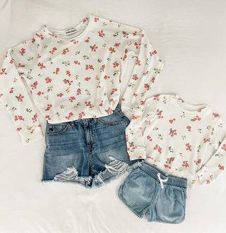 Brokedown Clothing Kid's Mini Floral Off White Sweatshirt, Brokedown Clothing, Brokedown Clothing, Brokedown Clothing Kid's, Brokedown Clothing Kid's Mini Floral Off White Sweatshirt, Brokedo