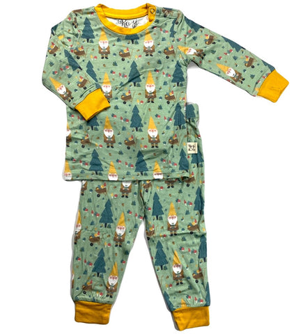 Kozi & Co Garden Gnome L/S Pajama Set with Pants, Kozi & co, CM22, Els PW 5060, Kozi, Kozi & Co, Kozi & Co Garden Gnome, Kozi & Co Garden Gnome L/S Pajama Set with Pants, Kozi & Co Long Sleev