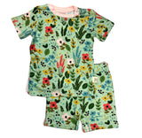 Kozi & Co Le Jardin S/S Pajama Set with Shorts, Kozi & co, CM22, Els PW 5060, Kozi, Kozi & Co, Kozi & Co LE Jardin, Kozi & Co Le Jardin S/S Pajama Set with Shorts, Kozi & Co Le Jardin Short S