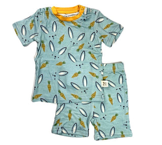 Kozi & Co Hello Bunny S/S Pajama Set with Shorts, Kozi & co, CM22, Easter, Easter Bunny, Els PW 5060, Kozi, Kozi & Co, Kozi & Co Hello Bunny, Kozi & Co Hello Bunny S/S Pajama Set with Shorts,