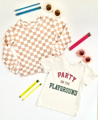 Brokedown Clothing Kid's Rust Check Sweatshirt, Brokedown Clothing, Brokedown Clothing, Brokedown Clothing Back To School, Brokedown Clothing Kid's Sweatshirt, Brokedown Clothing Rust Check, 