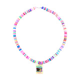 Candy Rainbow Beaded Necklace, S & G Custom Creations, cf-type-necklace, cf-vendor-s-&-g-custom-creations, Jewelry, Necklace, S & G Custom Creations, Necklace - Basically Bows & Bowties