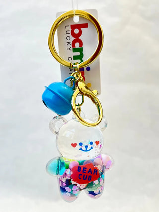 bcmini Bear Floaty w/Bell Charm Keyring, BCMINI, bcmini, Bear Floaty, cf-type-keychain, cf-vendor-bcmini, Keychain, Stocking Stuffer, Stocking Stuffers, Keychain - Basically Bows & Bowties