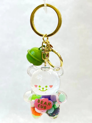 bcmini Bear Floaty w/Bell Charm Keyring, BCMINI, bcmini, Bear Floaty, cf-type-keychain, cf-vendor-bcmini, Keychain, Stocking Stuffer, Stocking Stuffers, Keychain - Basically Bows & Bowties
