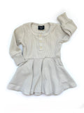 Little Bipsy Almond Ribbed L/S Dress, Little Bipsy Collection, cf-size-12-18-months, cf-size-3t-4t, cf-size-6-12-months, cf-type-dress, cf-vendor-little-bipsy-collection, CM22, Dress, JAN23, 