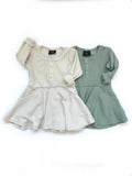 Little Bipsy Fern Ribbed L/S Dress, Little Bipsy Collection, cf-size-12-18-months, cf-size-3-6-months, cf-size-3t-4t, cf-type-dress, cf-vendor-little-bipsy-collection, CM22, Dress, JAN23, Lit