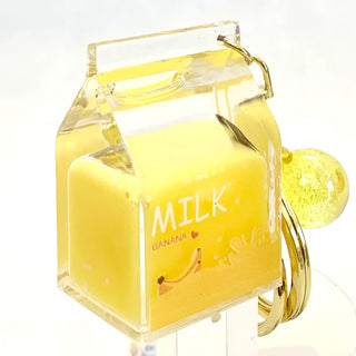 bcmini Fruit Milk Carton Charm Keyring, BCMINI, bcmini, cf-type-keychain, cf-vendor-bcmini, Fruit Milk Keychain, Keychain, Stocking Stuffer, Stocking Stuffers, Keychain - Basically Bows & Bow