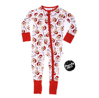 Dream Big Little Co Smiley Christmas Dream Romper, Dream Big Little Co, All Things Holiday, Christmas, Christmas Pajama, Christmas Pajamas, DBLC, Dream Big Little Co, Dream Big Little Co Romp