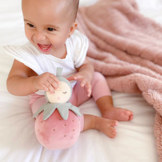 Mon Ami Pink Berry Chime Activity Toy, Mon Ami, cf-type-toys, cf-vendor-mon-ami, Fruit, Mon Ami, Mon Ami Designs, Mon Ami Pink Berry Chime Activity Toy, Plush, Plush Berry, Strawberry, Stuffe