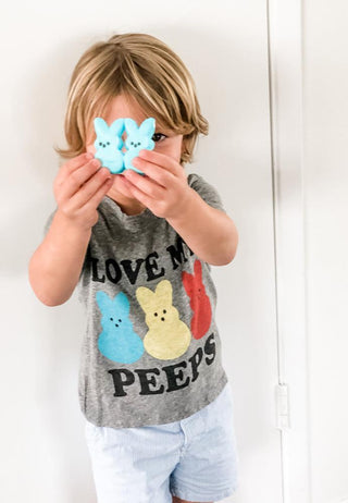 Brokedown Clothing Kid's Love My Peeps Heather Grey Tee, Brokedown Clothing, Brokedown Clothing, Brokedown Clothing Easter, Brokedown Clothing Easter Tee, Brokedown Clothing Kid's, Brokedown 