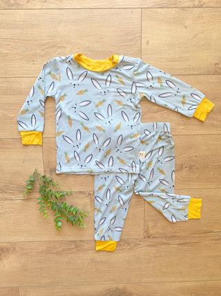 Kozi & Co Hello Bunny L/S Pajama Set with Pants, Kozi & co, CM22, Els PW 5060, Kozi, Kozi & Co, Kozi & Co Hello Bunny, Kozi & Co Hello Bunny L/S Pajama Set with Pants, Kozi & Co Hello Bunny L