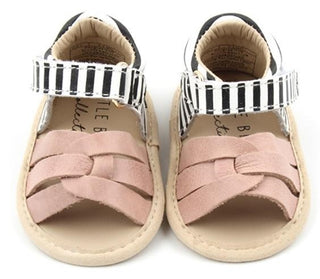 Little Bipsy Isla Sandals-Blush & Black Stripe, Little Bipsy Collection, Els PW 5060, JAN23, Little Bipsy Collection, Little Bipsy Collection Grey Remy Sandals, Little Bipsy Collection Remy S
