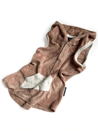 Little Bipsy Terry Cloth Hooded Dress - Cinnamon, Little Bipsy Collection, cf-size-12-18-months, cf-size-18-24-months, cf-size-2t-3t, cf-type-dress, cf-vendor-little-bipsy-collection, Cinnamo