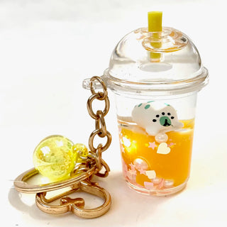 bcmini Pastel Animal Dome Boba Charm Keyring, BCMINI, bcmini, cf-type-keychain, cf-vendor-bcmini, Keychain, Pastel Animal Dome, Stocking Stuffer, Stocking Stuffers, Keychain - Basically Bows 