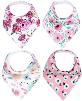 Copper Pearl Bloom Bandana Bib Set, Copper Pearl, Baby Shower, Baby Shower Gift, Bandana Bib Set, Bandana Bibs, Bandanna Bibs, Copper Pearl, Copper Pearl Bandanna Bibs, Copper Pearl Bib Set, 