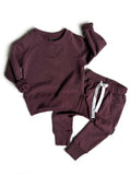 Little Bipsy Joggers - Black Cherry, Little Bipsy Collection, Black Cherry, cf-size-3-6-months, cf-type-joggers, cf-vendor-little-bipsy-collection, CM22, JAN23, Little Bipsy, Little Bipsy Bla