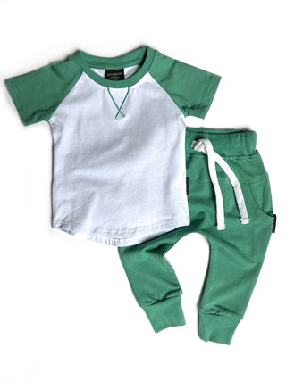 Little Bipsy Joggers - Kiwi, Little Bipsy Collection, CM22, JAN23, Kiwi, LBSS22, Little Bipsy, Little Bipsy Collection, Little Bipsy Joggers, Little Bipsy Kiwi, Joggers - Basically Bows & Bow
