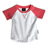 Little Bipsy Short Sleeve Baseball Tee - Strawberry, Little Bipsy Collection, cf-size-0-3-months, cf-size-12-18-months, cf-size-18-24-months, cf-size-2t-3t, cf-size-3-6-months, cf-size-3t-4t,