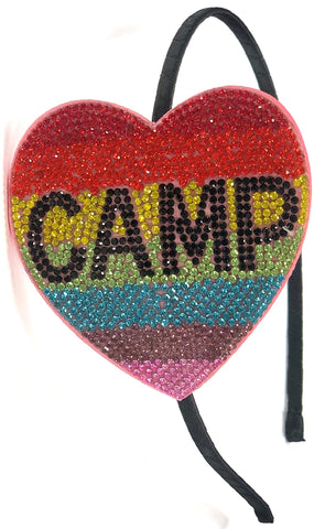 Bari Lynn Rhinestone Camp Rainbow Heart Headband, Bari Lynn, Baby Bling, Baby Bling Bows, Baby Bling Rainbow, Bari Lynn, Bari Lynn Headband, Bari Lynn Headbands, Bari Lynn Rainbow, Bari Lynn 