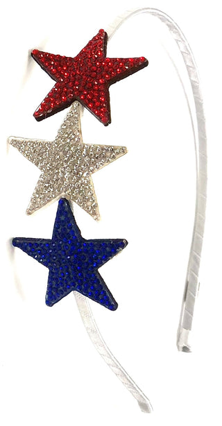 Bari Lynn Red White & Blue Multi Star Headband, Bari Lynn, 4th of July, 4th of July Headband, Bari Lynn, Bari Lynn 4th of July, Bari Lynn Headband, Bari Lynn Headbands, Bari Lynn Multi Star H