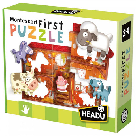 Headu Montessori First Puzzle the Farm, Headu, Ages: 2-4, cf-type-puzzle, cf-vendor-headu, EB Baby, EB Boy, EB Boys, EB Girls, First Puzzle, Game, Headu, Montessori, Montessori First Puzzle t