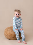 In My Jammers Teal Checkerboard L/S 2pc PJ Set, In My Jammers, Bamboo, Bamboo Pajamas, cf-size-5t, cf-type-pajamas, cf-vendor-in-my-jammers, CM22, In My Jammers, In My Jammers L/S 2pc PJ Set,