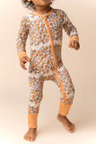 In My Jammers Oopsie Daisy Zipper Romper, In My Jammers, Bamboo, Bamboo Pajamas, Convertible, Convertible Romper, Flowers, In My Jammers, In My Jammers Oopsie Daisy, In My Jammers Zipper Romp