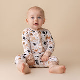 In My Jammers Dino Dude Zipper Romper, In My Jammers, Bamboo, Bamboo Pajamas, cf-size-12-18-months, cf-size-18-24-months, cf-size-2t, cf-size-6-9-months, cf-type-pajamas, cf-vendor-in-my-jamm