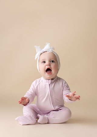 In My Jammers Solid Light Purple Zipper Romper, In My Jammers, Bamboo, Bamboo Pajamas, cf-size-12-18-months, cf-size-18-24-months, cf-size-3-6-months, cf-size-6-9-months, cf-type-pajamas, cf-