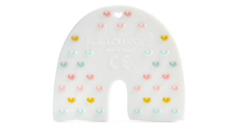 LouLou Lollipop Pastel Rainbow Silicone Teether, LouLou Lollipop, Lou Lou Lollipop, Lou Lou Lollipop Teether, LouLou lollipop, LouLou Lollipop Pastel Rainbow, LouLou Lollipop Pastel Rainbow S