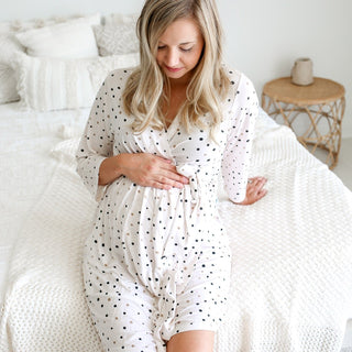 Posh Peanut Jamie Polka Dot Mommy Robe, Posh Peanut, Cyber Monday, Gender Neutral, Maternity Robe, Mommy Robe, Nursing Robe, Posh Peanut, Posh Peanut Jamie Polka Dot, Posh Peanut Jamie Polka 
