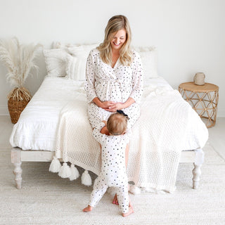 Posh Peanut Jamie Polka Dot Mommy Robe, Posh Peanut, Cyber Monday, Gender Neutral, Maternity Robe, Mommy Robe, Nursing Robe, Posh Peanut, Posh Peanut Jamie Polka Dot, Posh Peanut Jamie Polka 