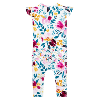 Posh Peanut Jozie Ruffled Capsleeve Henley Romper, Posh Peanut, Capsleeve Henley Romper, Henley Romper, Posh Peanut, Posh Peanut Henley, Posh Peanut Henley Romper, Posh Peanut Jozie, Posh Pea