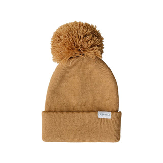 Cash & Co Mocha Beanie, Cash & Co, Beanie, Cash & Co Beanie, Cash & Co Hat, Cash & co., Cash and Co Beanie, Cash and Company, Hat, Hats, Kid Hat, Kids Hat, Mocha Beanie, Pom Beanie, Hat - Bas