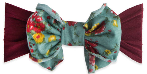 Baby Bling Burgundy Sage Floral Jersey Bow Headband, Baby Bling, Baby Bling, Baby Bling Bows, Baby Bling Fall 2018 Release, Baby Bling headband, Baby Bling Jersey Bow Headband, Baby Headband,