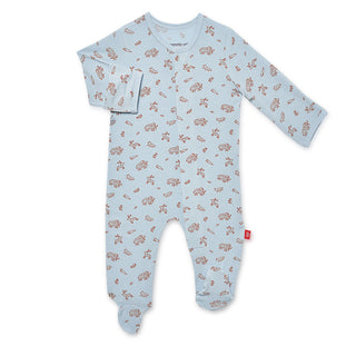 Magnetic Me Jasper Modal Magnetic Footie, Magnificent Baby, Baby Shower, Baby Shower Gift, cf-size-6-9-months, cf-type-footie, cf-vendor-magnificent-baby, Gift for Baby Shower, JAN23, Magenti