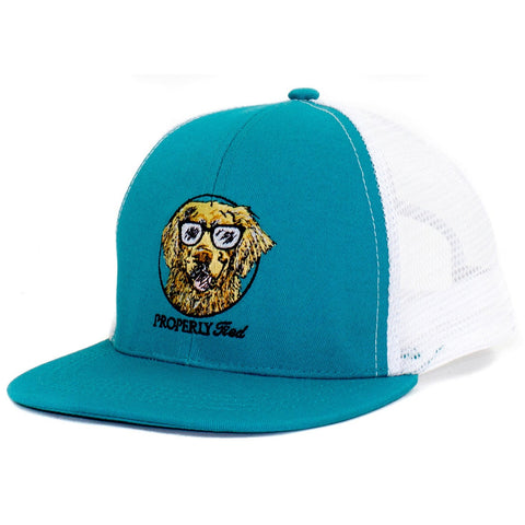 Properly Tied LD Youth Trucker Hat - Cool Dog, Properly Tied, Boys Hat, Cool Dog, Dog Trucker Hat, Properly Tied, Properly Tied Hat, Properly Tied Trucker Hat, Trucker Hat, Hats - Basically B