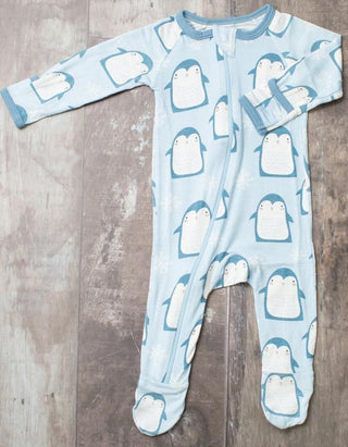 Bestaroo Blue Penguins Footie with Zipper, Bestaroo, Bestaroo, Bestaroo Footie, Bestaroo Penguins, Bestaroo Zipper Footie, Black Friday, CM22, Cyber Monday, Els PW 8258, End of Year, End of Y