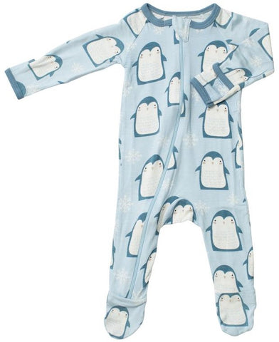 Bestaroo Blue Penguins Footie with Zipper, Bestaroo, Bestaroo, Bestaroo Footie, Bestaroo Penguins, Bestaroo Zipper Footie, Black Friday, CM22, Cyber Monday, Els PW 8258, End of Year, End of Y