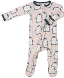 Bestaroo Pink Penguins Footie with Zipper, Bestaroo, Bestaroo, Bestaroo Footie, Bestaroo Penguins, Bestaroo Pink Penguins, Bestaroo Pink Pneguin Footie with Zipper, Bestaroo Zipper Footie, Bl
