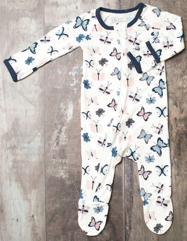 White Butterflies Footie, Bestaroo, Besta  roo, Bestaroo, Bestaroo Butterflies, Bestaroo Butterfly, Bestaroo Footie, Bestaroo Pajamas, Bestaroo White Butterflies Footie, Black Friday, Butterf