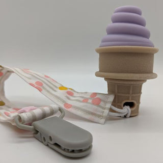 Sweetooth Lovely Lilac Ice Cream Cone Teether 3.0, Sweetooth, Baby Shower, Baby Shower Gift, EB Baby, Gift for Baby Shower, Ice Cream Cone Teether, Ice Cream Teether, Sweet tooth, Sweetooth, 