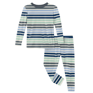 KicKee Pants Fairground Stripe L/S Pajama Set, KicKee Pants, CM22, KicKee, KicKee Pants, KicKee Pants County Fair, KicKee Pants Fairground Stripe, KicKee Pants Fairground Stripe L/S Pajama Se