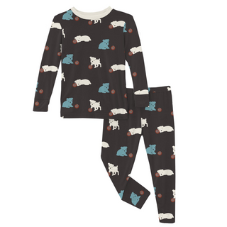 KicKee Pants Midnight Puppy L/S Pajama Set, KicKee Pants, CM22, KicKee, KicKee Pants, KicKee Pants L/S Pajama Set, KicKEe Pants Pajama Set, KicKee Pants Pajama set with Pants, KicKee Pants Pa