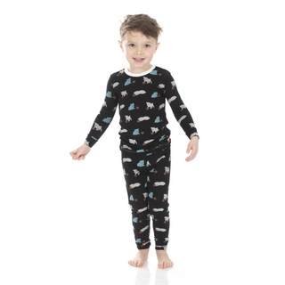 KicKee Pants Midnight Puppy L/S Pajama Set, KicKee Pants, CM22, KicKee, KicKee Pants, KicKee Pants L/S Pajama Set, KicKEe Pants Pajama Set, KicKee Pants Pajama set with Pants, KicKee Pants Pa