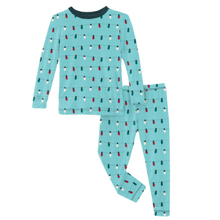 KicKee Pants Iceberg Holiday Lights L/S Pajama Set, KicKee Pants, 2pc Pajama Set, All Things Holiday, Bamboo Pajama, Bamboo Pajama Set, Bamboo Pajamas, Christmas, Christmas Pajama, Christmas 